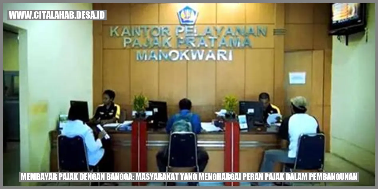 Peran Pajak: Kebanggaan Masyarakat