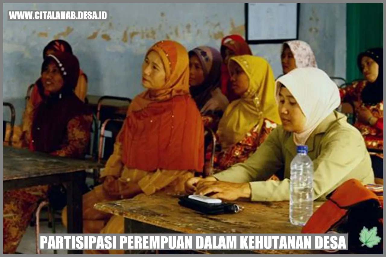 Aktivitas Partisipasi Perempuan dalam Pembangunan Kehutanan Desa Citalahab, Kabupaten Tasikmalaya