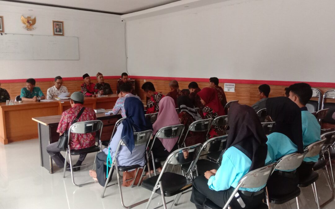 Pembentukan Panitia Penjaringan Seleksi Perangkat Desa di Desa Citalahab, Kecamatan Karangjaya, Kabupaten Tasikmalaya