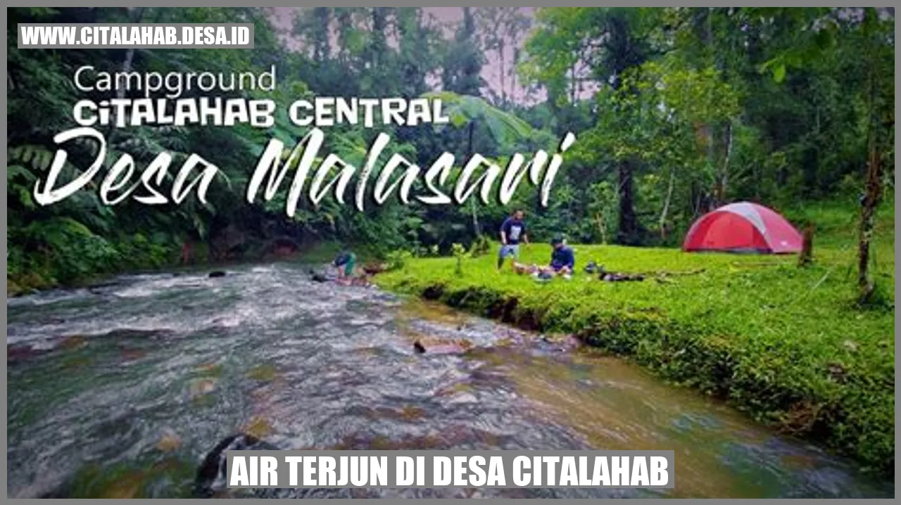 Air Terjun di Desa Citalahab