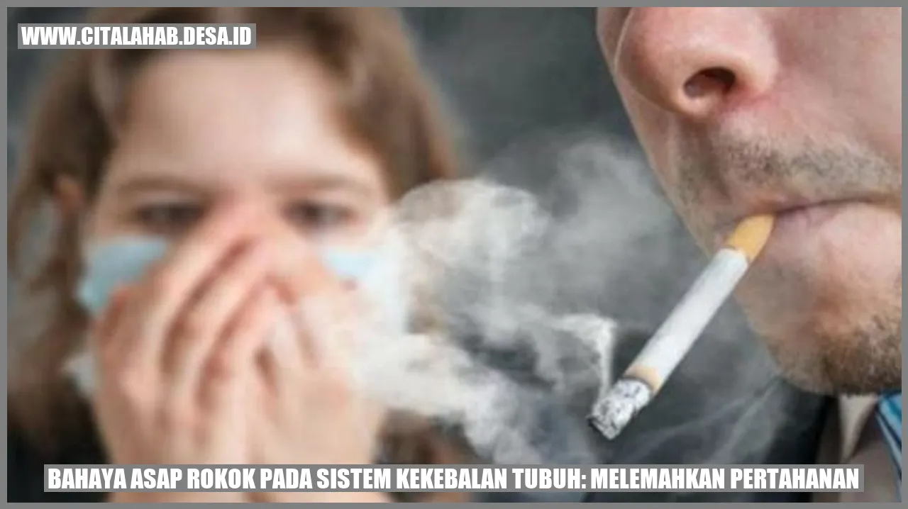 Bahaya Asap Rokok pada Sistem Kekebalan Tubuh: Melemahkan Pertahanan