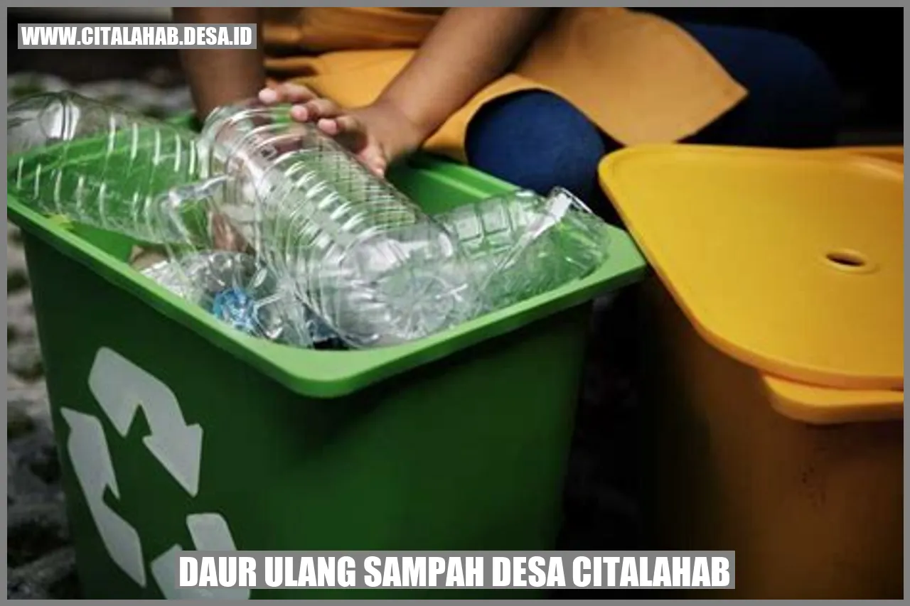 Daur Ulang Sampah Desa Citalahab