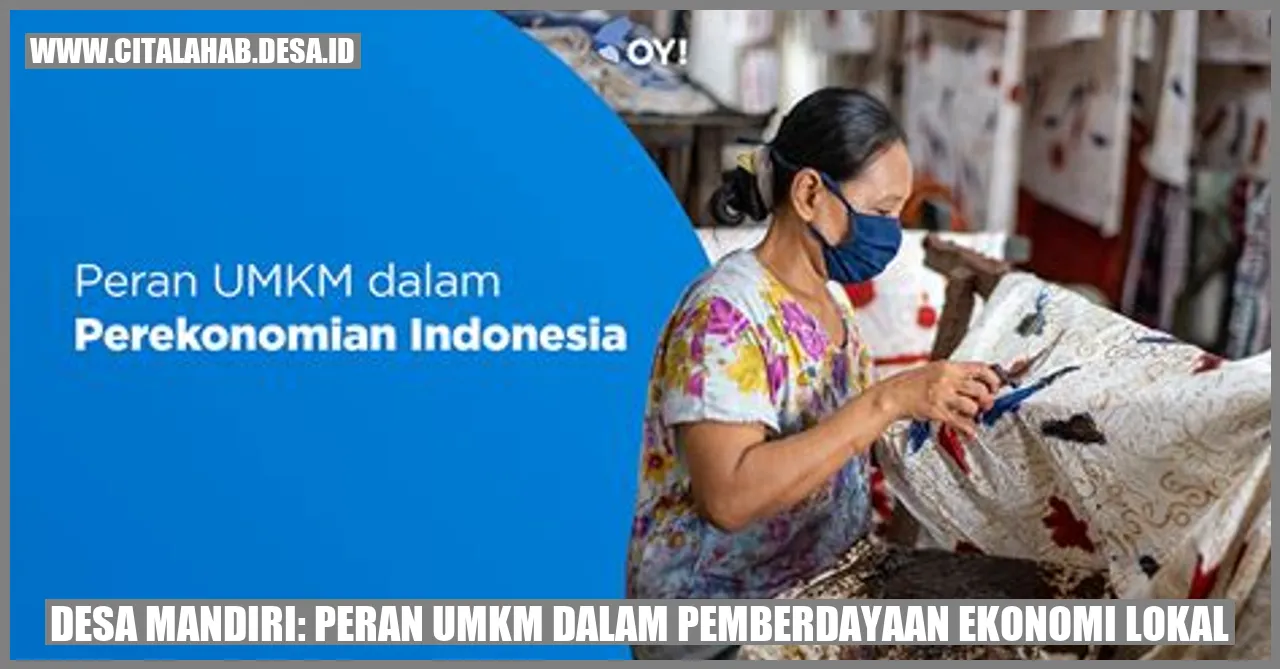 Desa Mandiri untuk Ekonomi Lokal