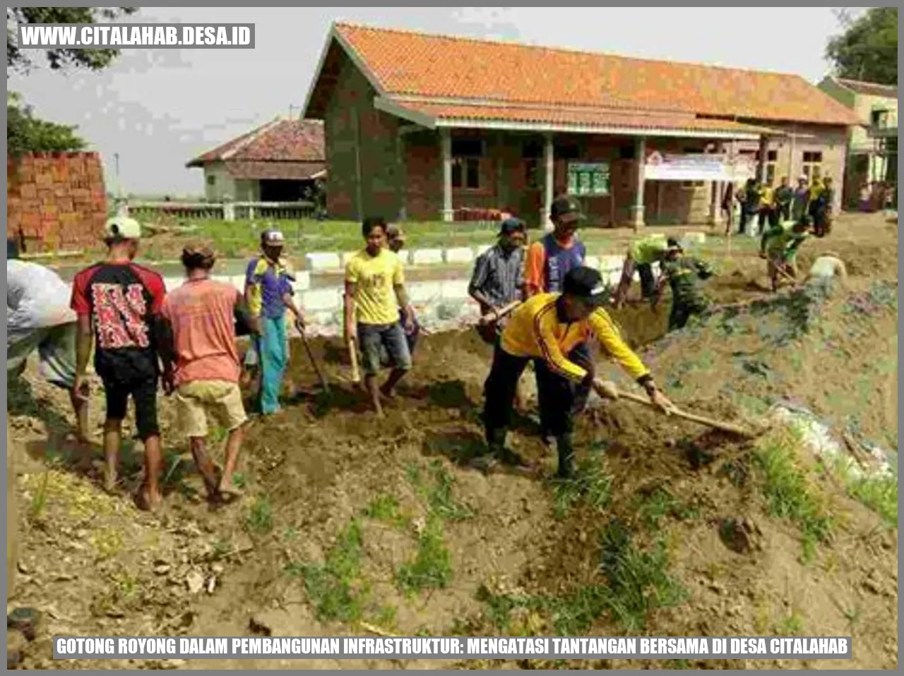 Gambar Gotong Royong dalam Pembangunan Infrastruktur: Mengatasi Tantangan Bersama di Desa Citalahab