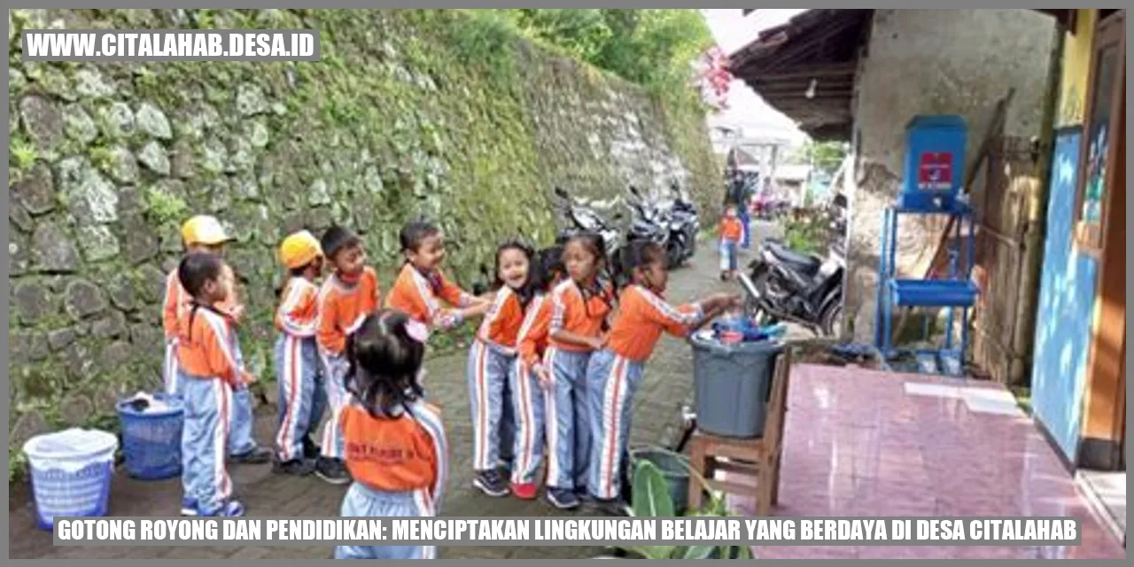 Gotong Royong di Desa Citalahab