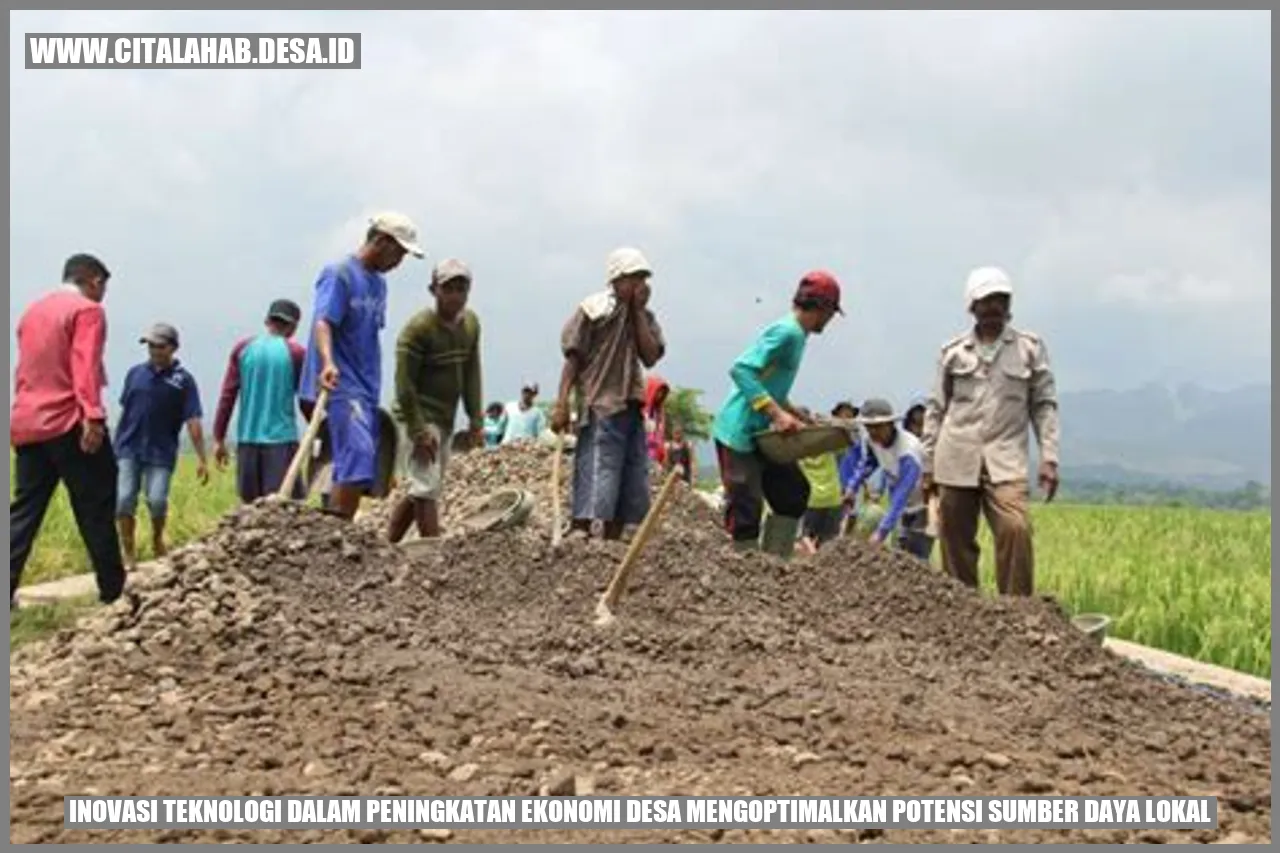 Inovasi Teknologi dalam Peningkatan Ekonomi Desa: Mengoptimalkan Potensi Sumber Daya Lokal