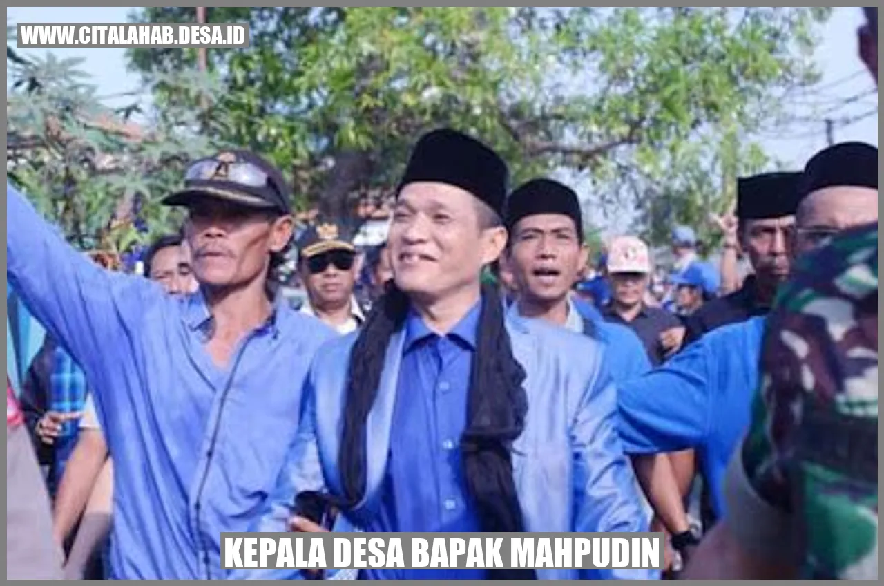 Kepala Desa Bapak Mahpudin