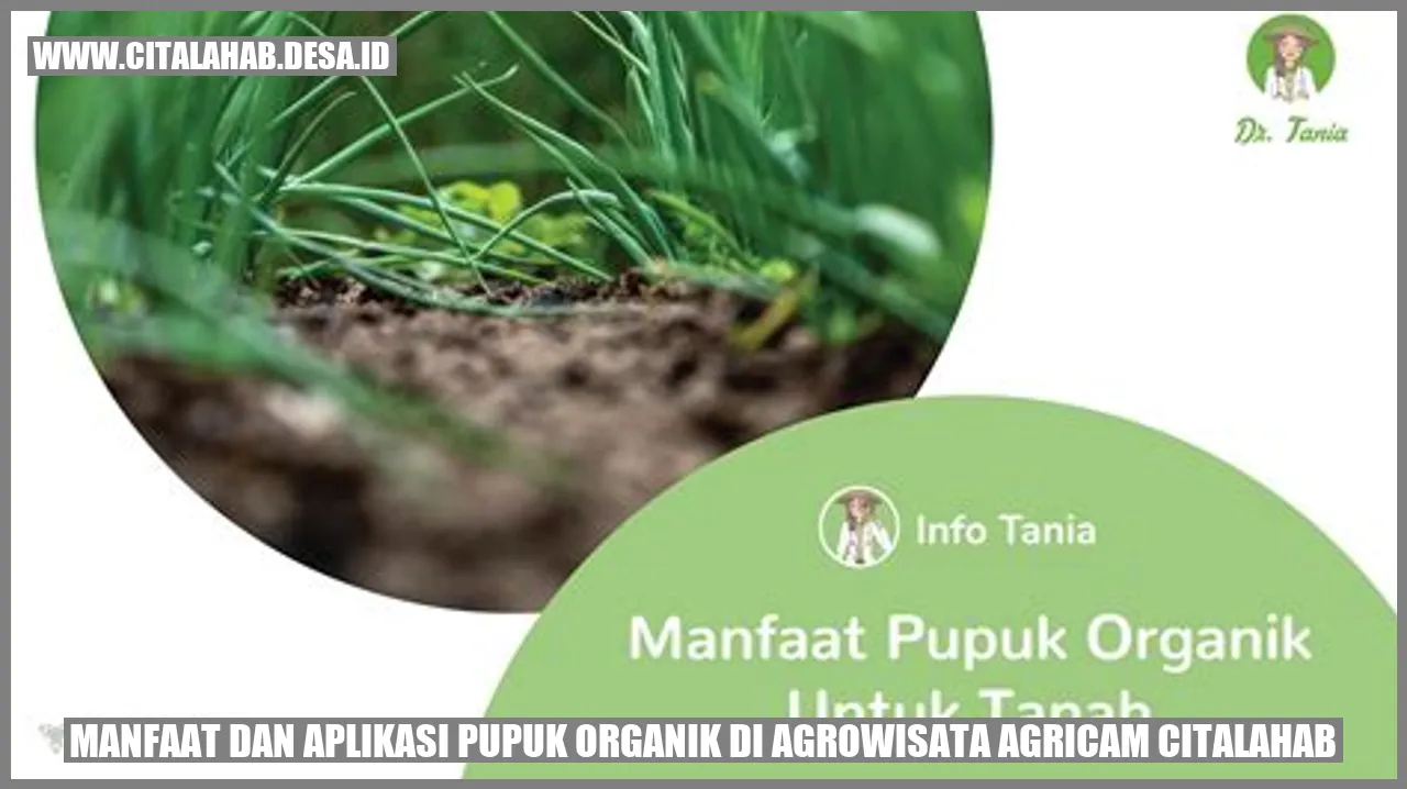 Manfaat dan Aplikasi Pupuk Organik di Agrowisata Agricam Citalahab