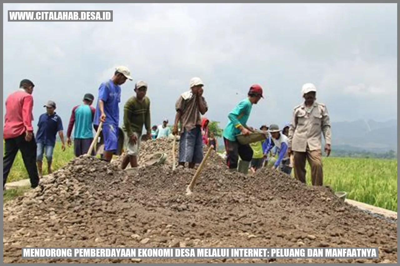 Mendorong Pemberdayaan Ekonomi Desa melalui Internet: Peluang dan Manfaatnya