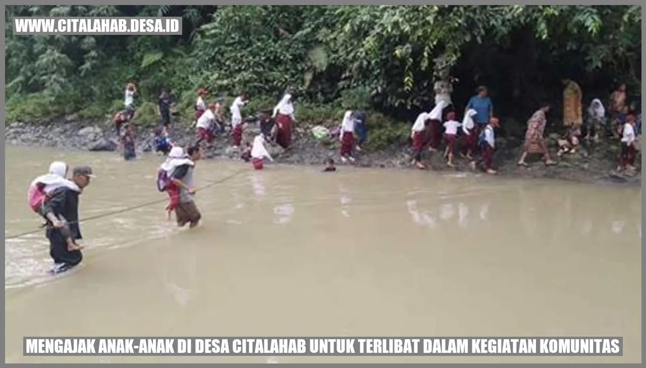 Mengajak Anak-anak di Desa Citalahab untuk Terlibat dalam Kegiatan Komunitas