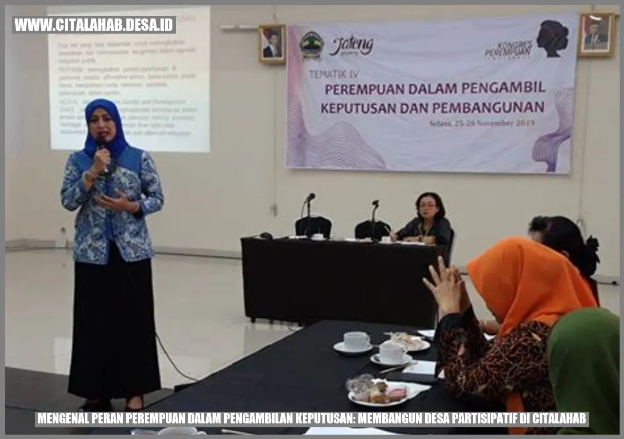 Mengenal Peran Perempuan dalam Pengambilan Keputusan: Membangun Desa Partisipatif di citalahab