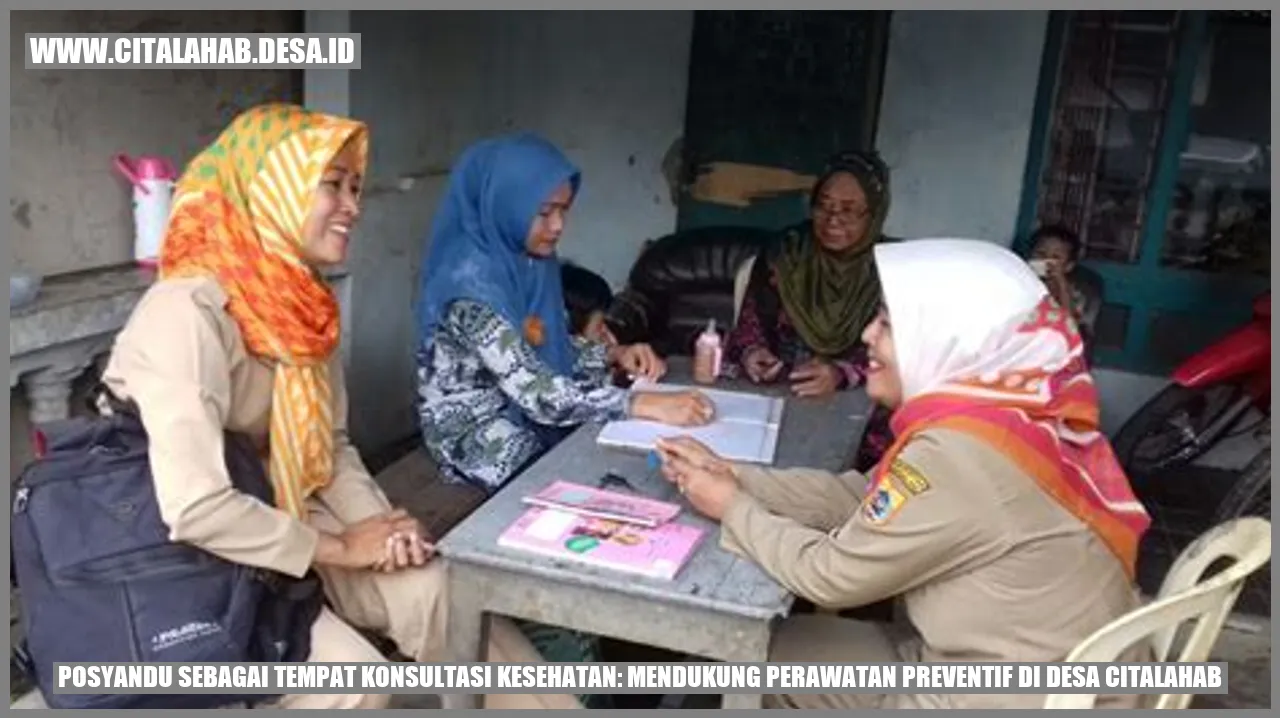 Posyandu sebagai Tempat Konsultasi Kesehatan: Mendukung Perawatan Preventif di Desa Citalahab