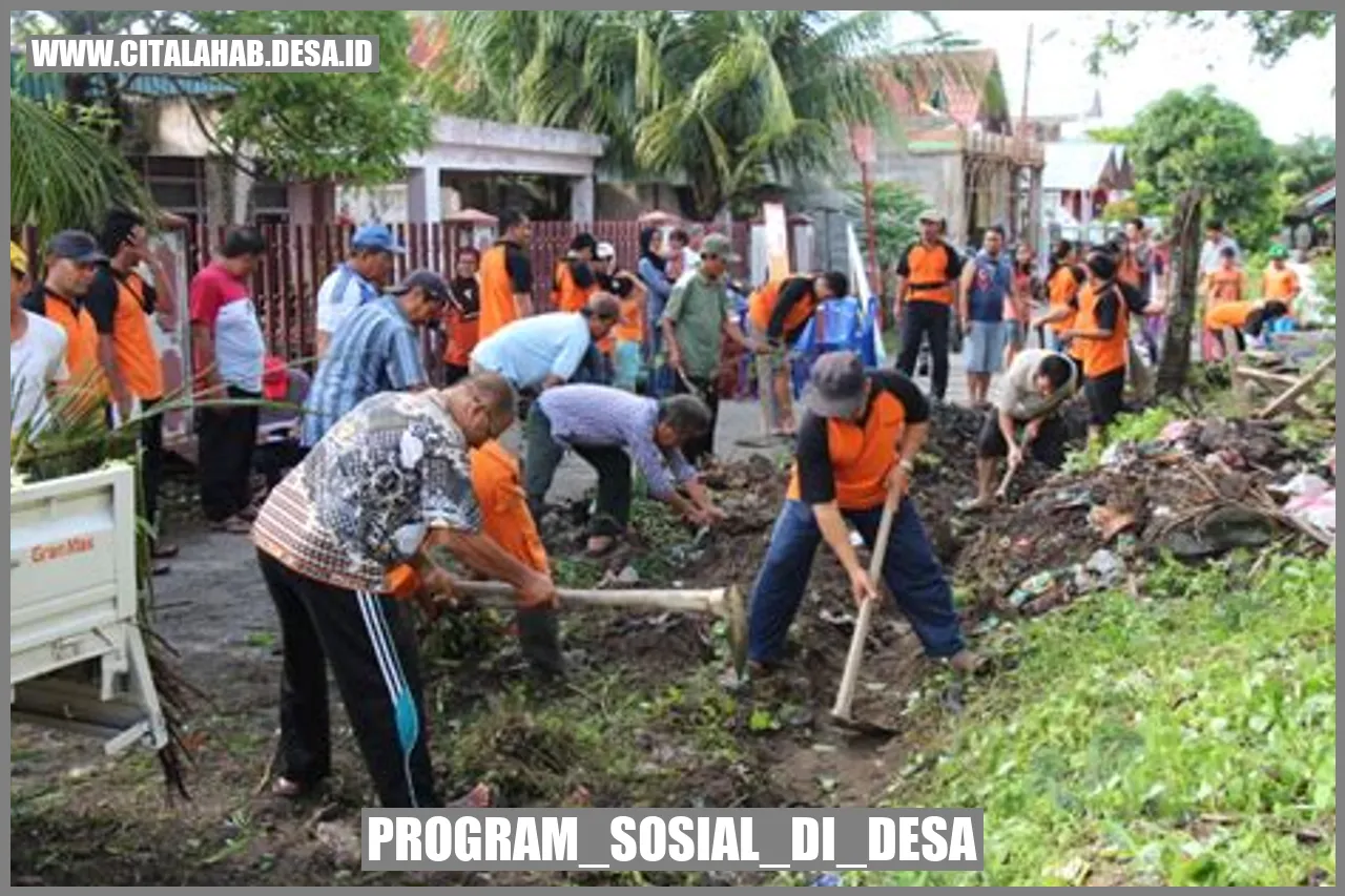 Program Sosial di Desa