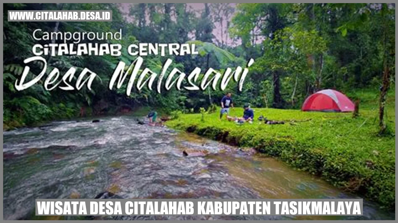 Wisata Desa Citalahab Kabupaten Tasikmalaya